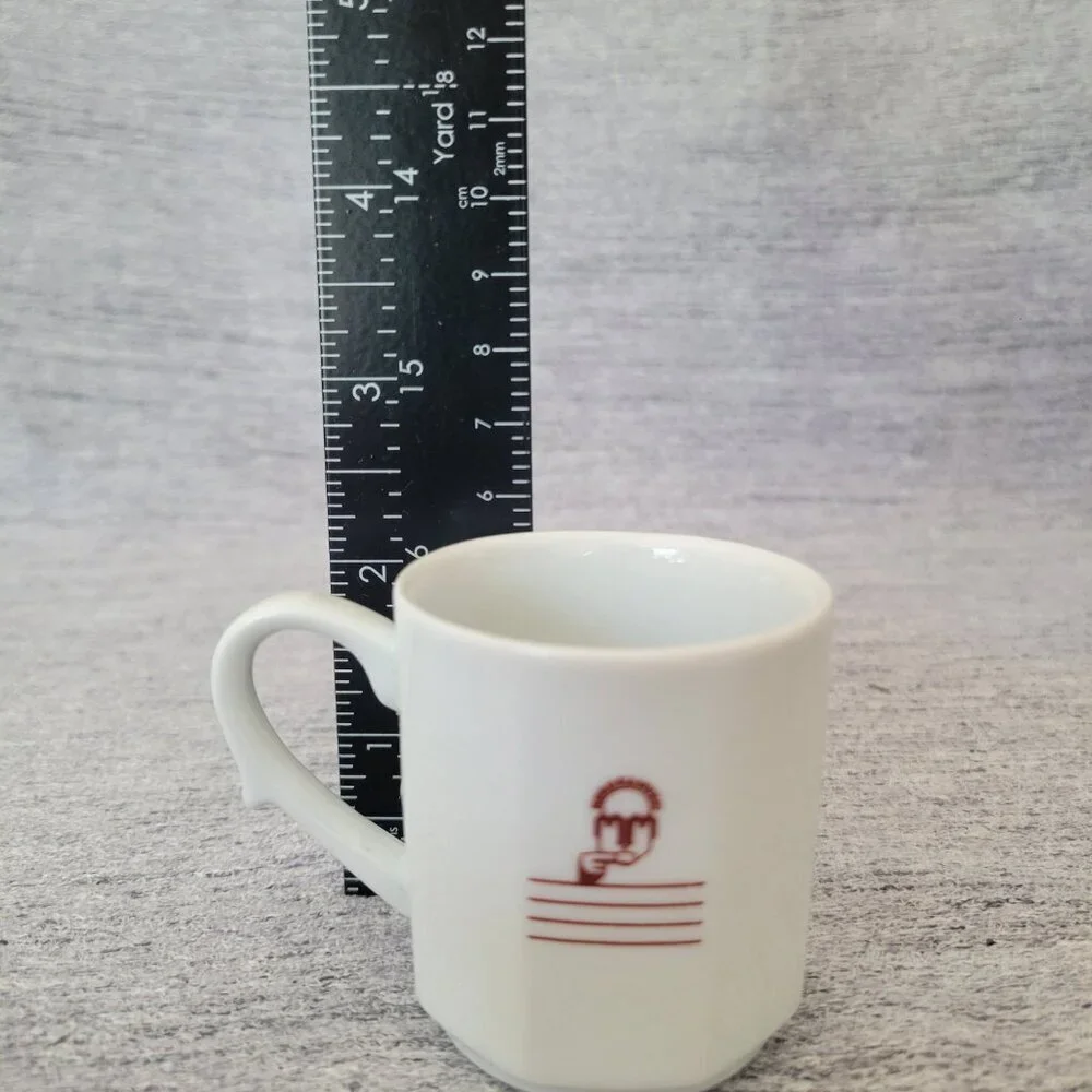 Set of 2 Kutahya Kurukahveci Turkish Porcelain  Coffee/Espresso Cup & Saucer